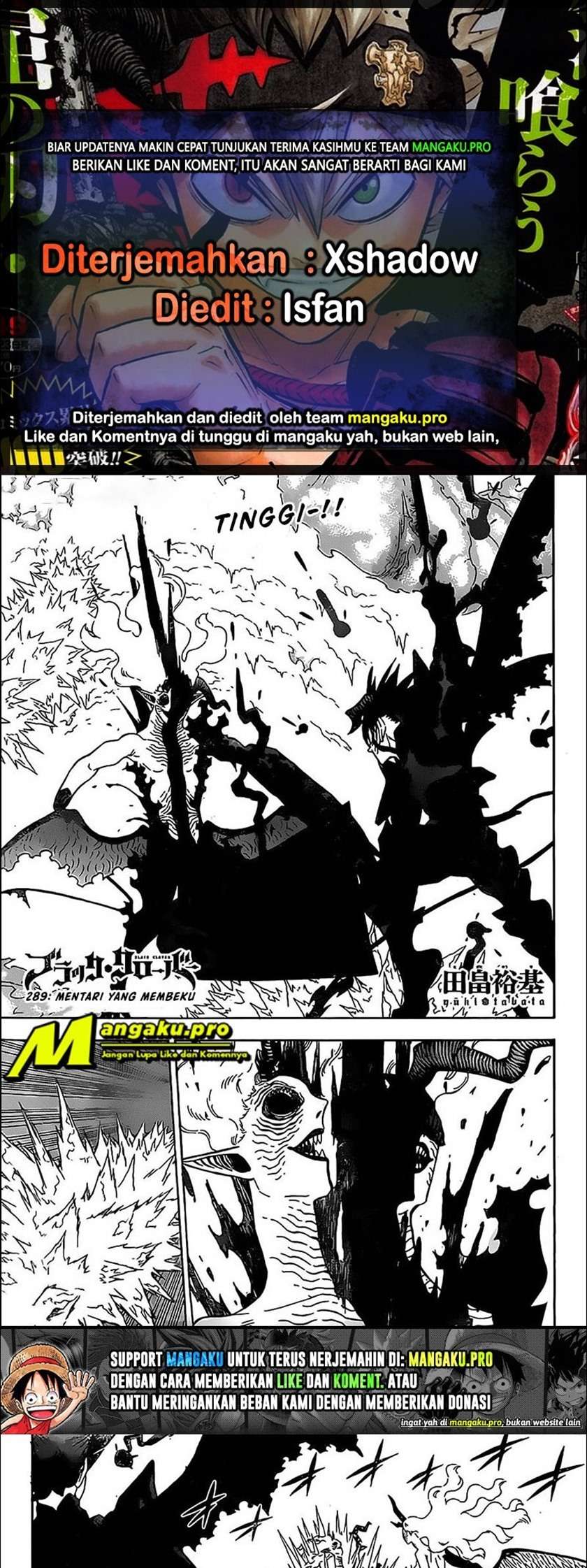 Black Clover Chapter 289 - halaman 1