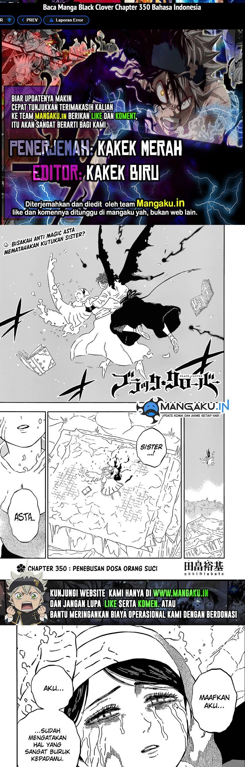 Black Clover Chapter 350 - halaman 1