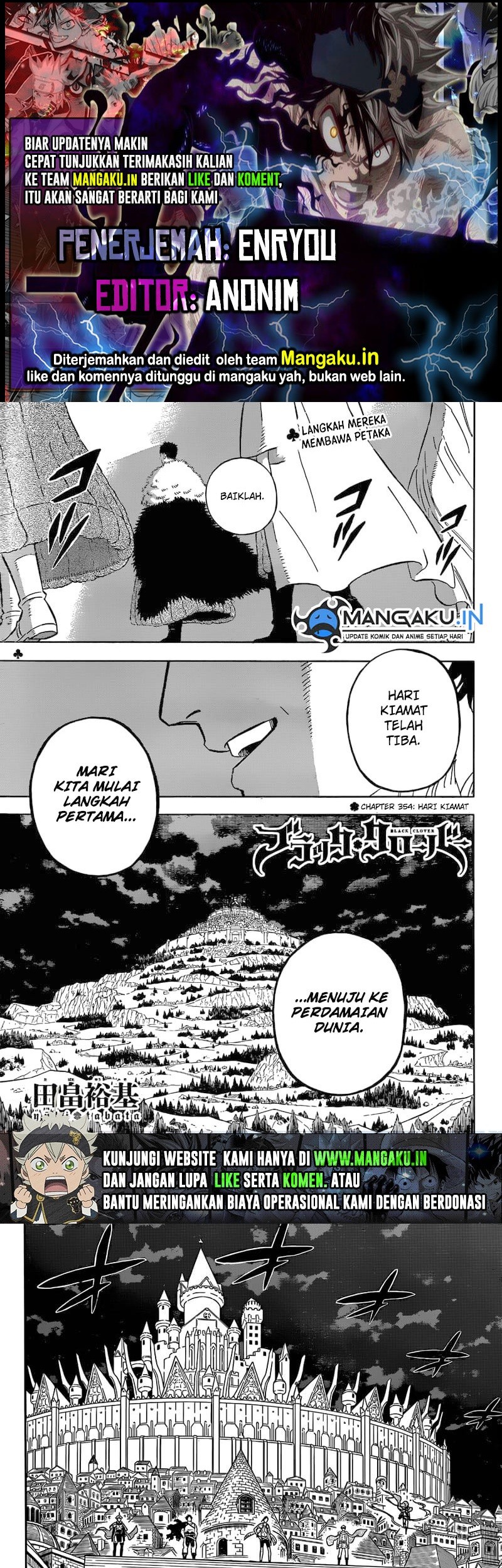 Black Clover Chapter 354 - halaman 1
