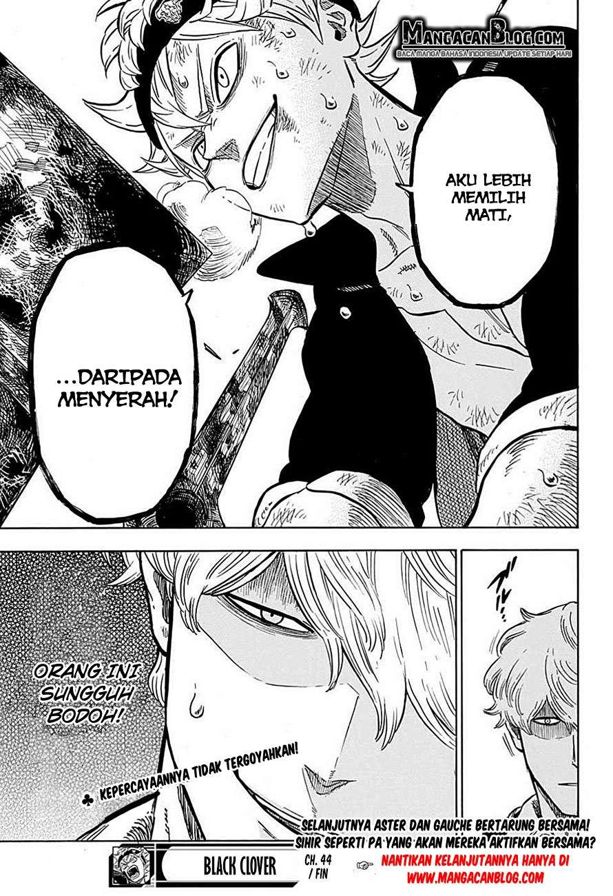 Black Clover Chapter 44 - halaman 18