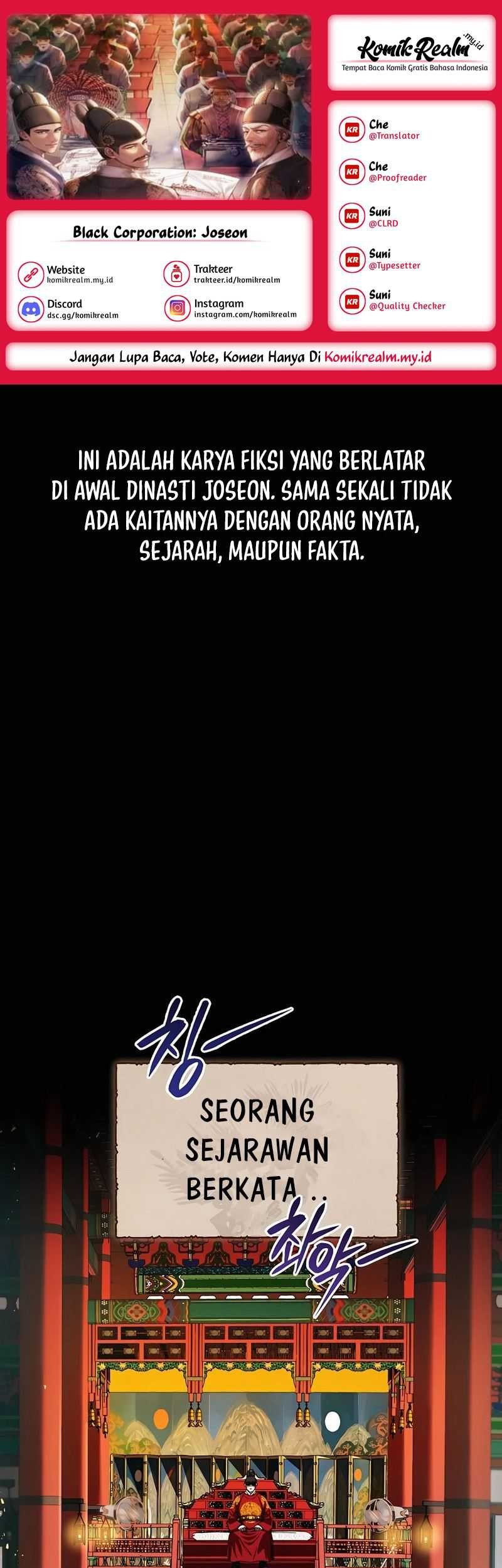 Black Corporation: Joseon Chapter 1 - halaman 1