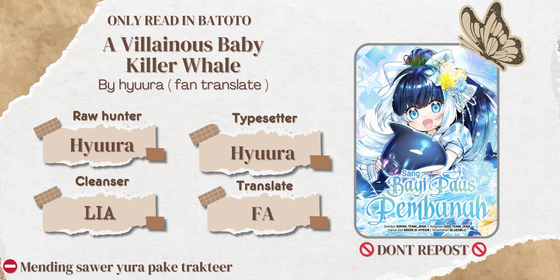 Black Killer Whale Baby Chapter 31 - halaman 1