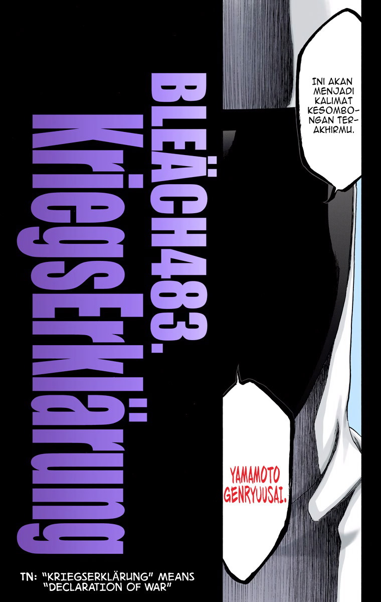 Bleach (Official Colored) Chapter 483 - halaman 4