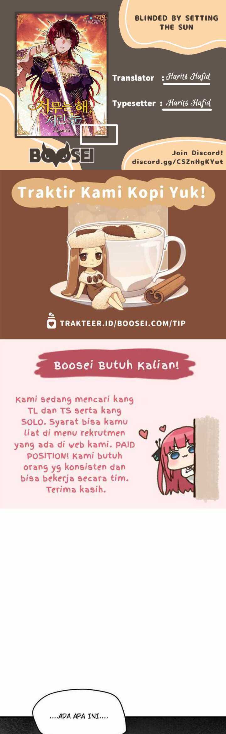 Blinded By The Setting Sun Chapter 35 - halaman 1