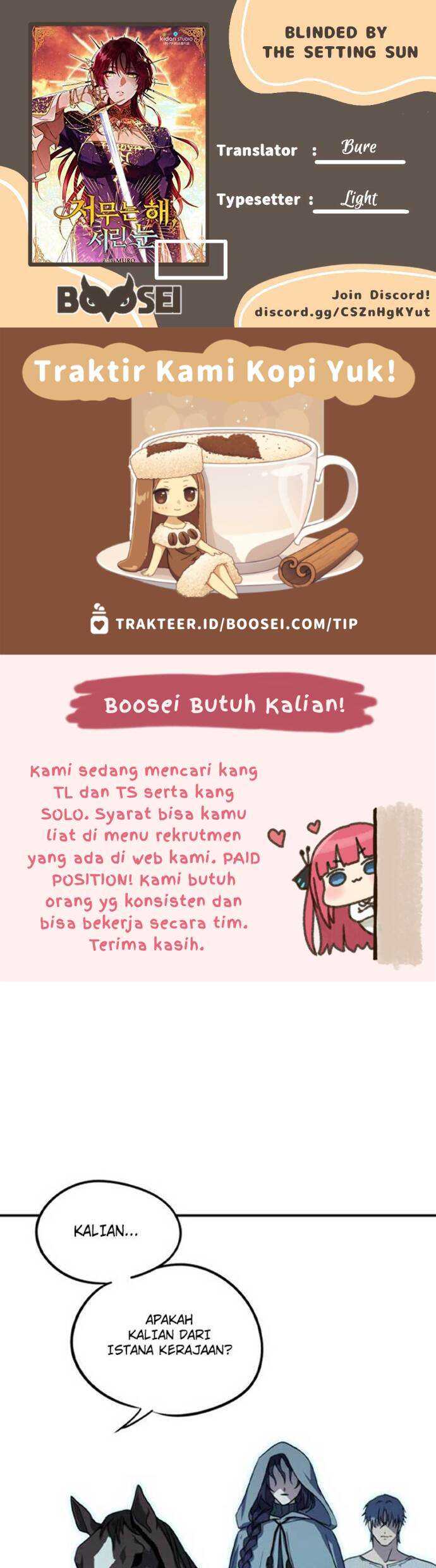 Blinded By The Setting Sun Chapter 40 - halaman 1