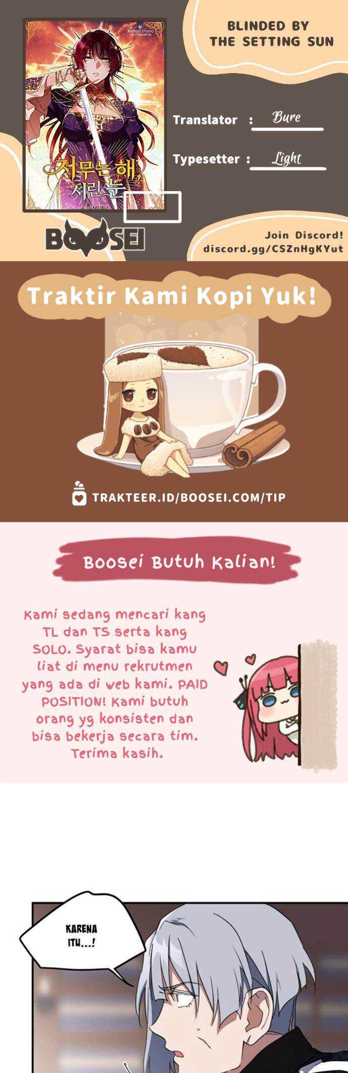 Blinded By The Setting Sun Chapter 41 - halaman 1