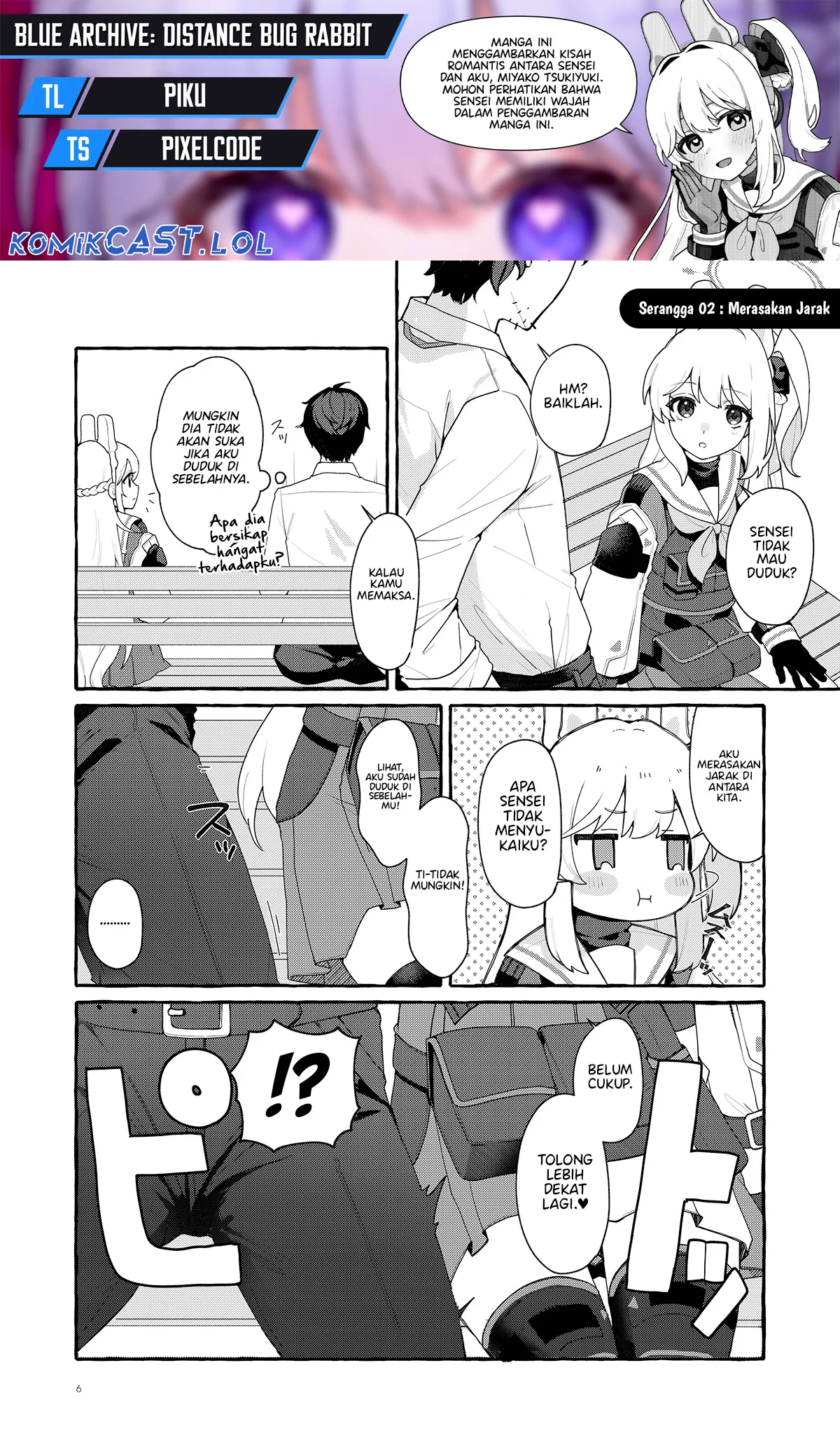 Blue Archive: Distance Bug Rabbit Chapter 2 - halaman 1