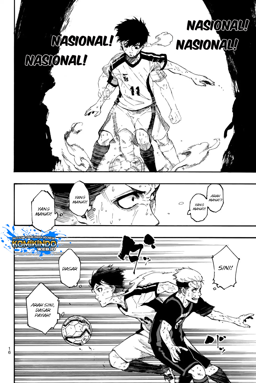 Blue Lock Chapter 1 - halaman 16