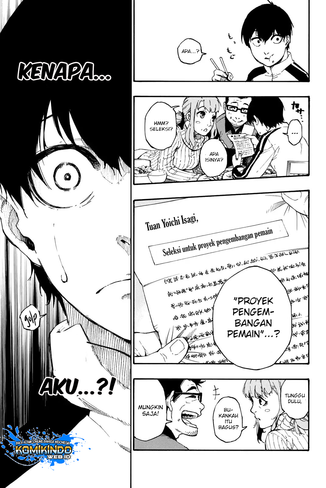 Blue Lock Chapter 1 - halaman 37