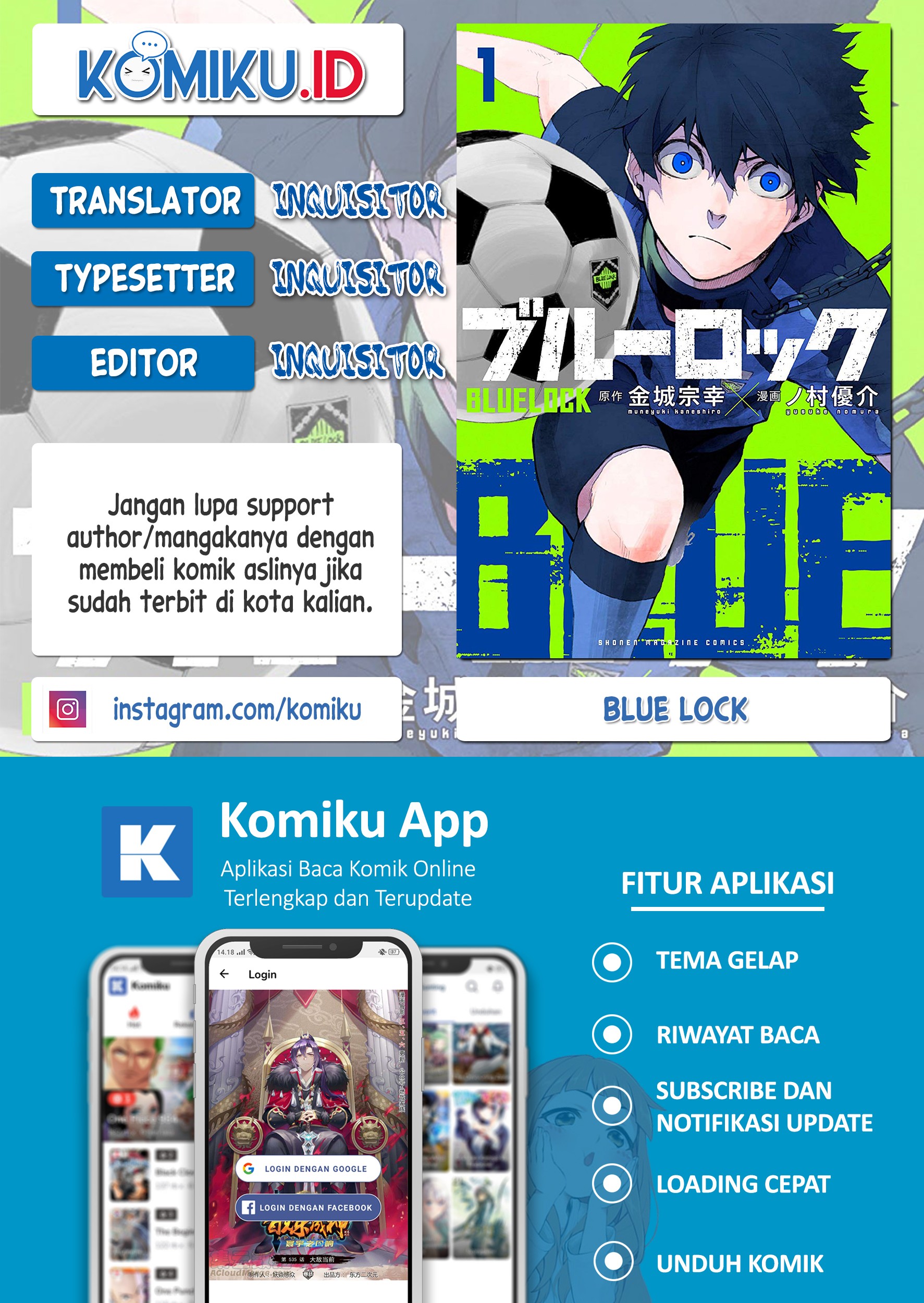Blue Lock Chapter 109 - halaman 1