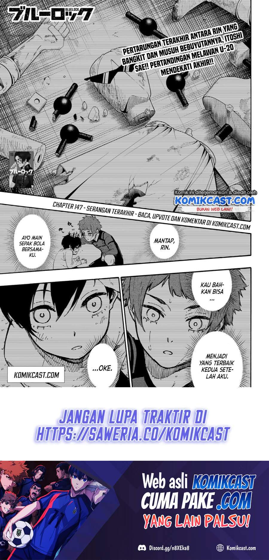 Blue Lock Chapter 147 - halaman 2