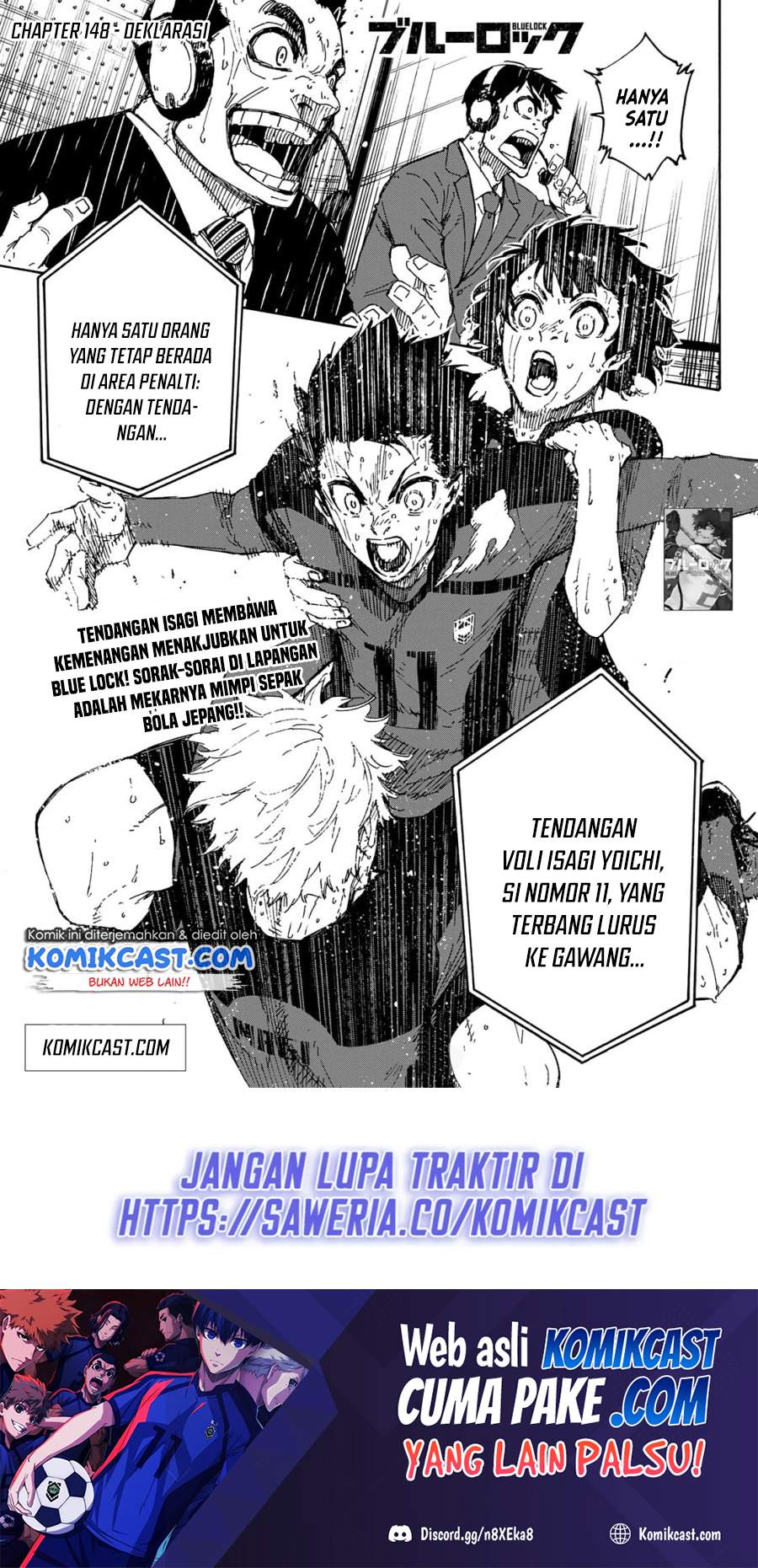 Blue Lock Chapter 148 - halaman 2