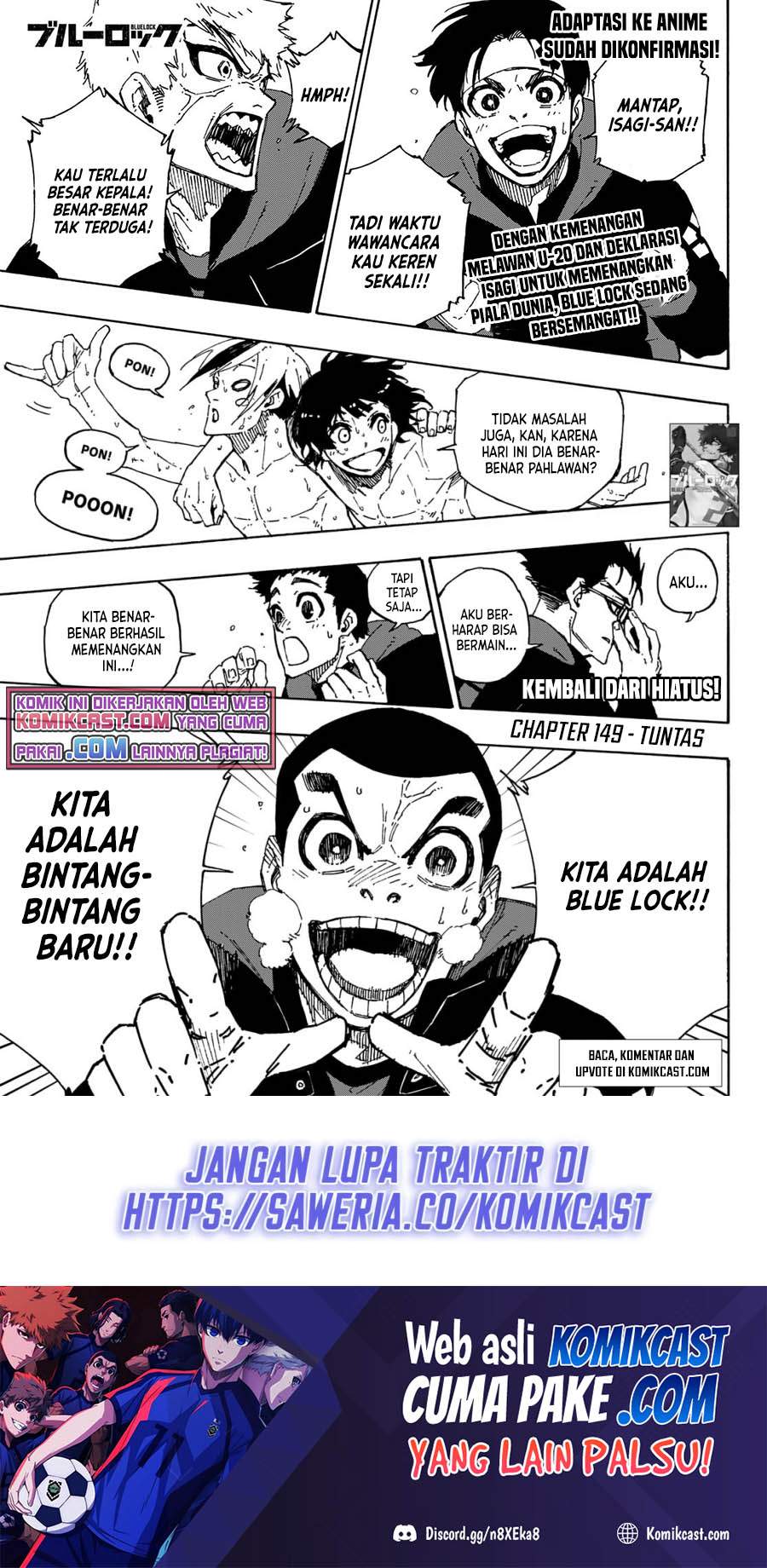 Blue Lock Chapter 149 - halaman 2