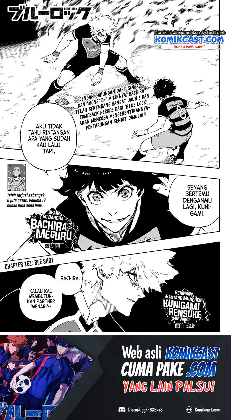 Blue Lock Chapter 161 - halaman 2