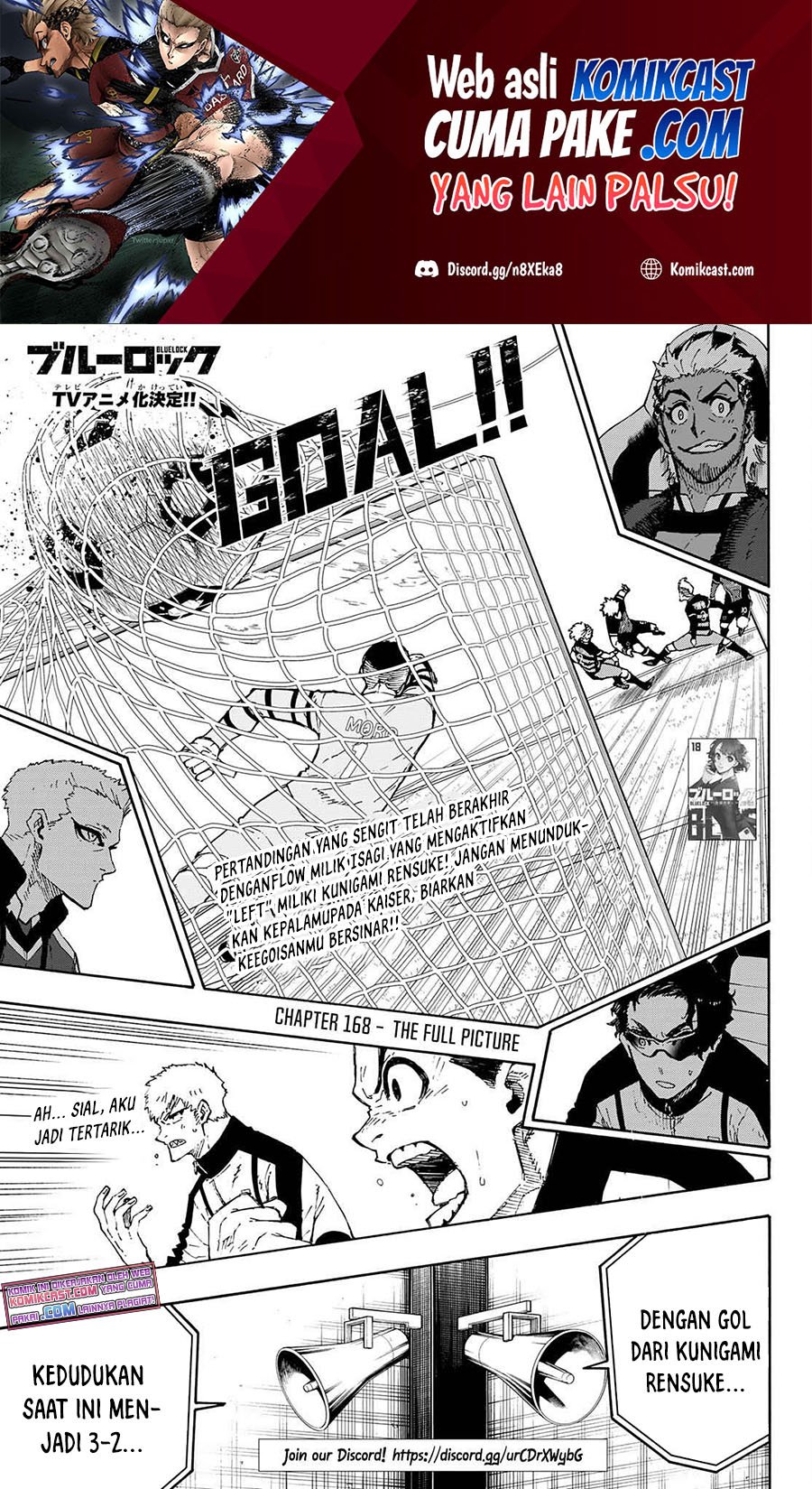 Blue Lock Chapter 168 - halaman 2