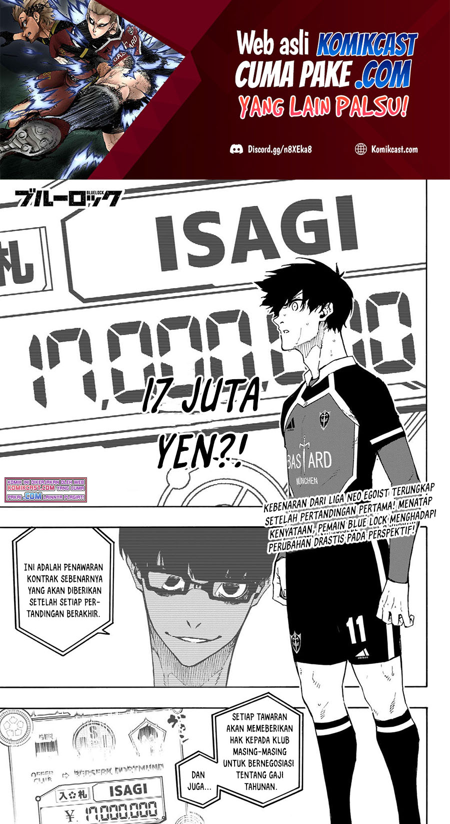 Blue Lock Chapter 169 - halaman 3