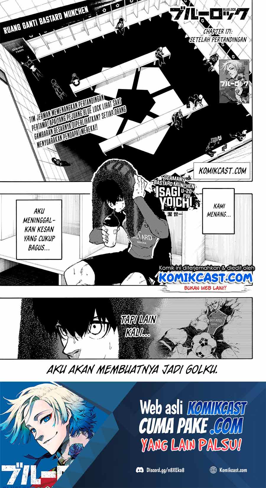 Blue Lock Chapter 171 - halaman 2