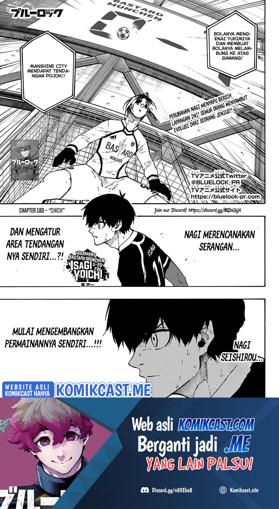 Blue Lock Chapter 180 - halaman 2
