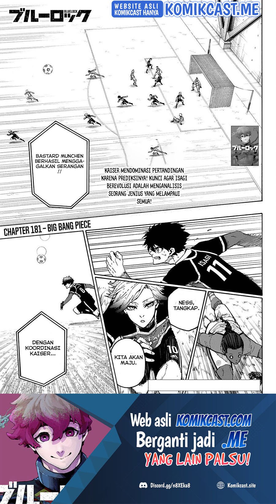 Blue Lock Chapter 181 - halaman 2