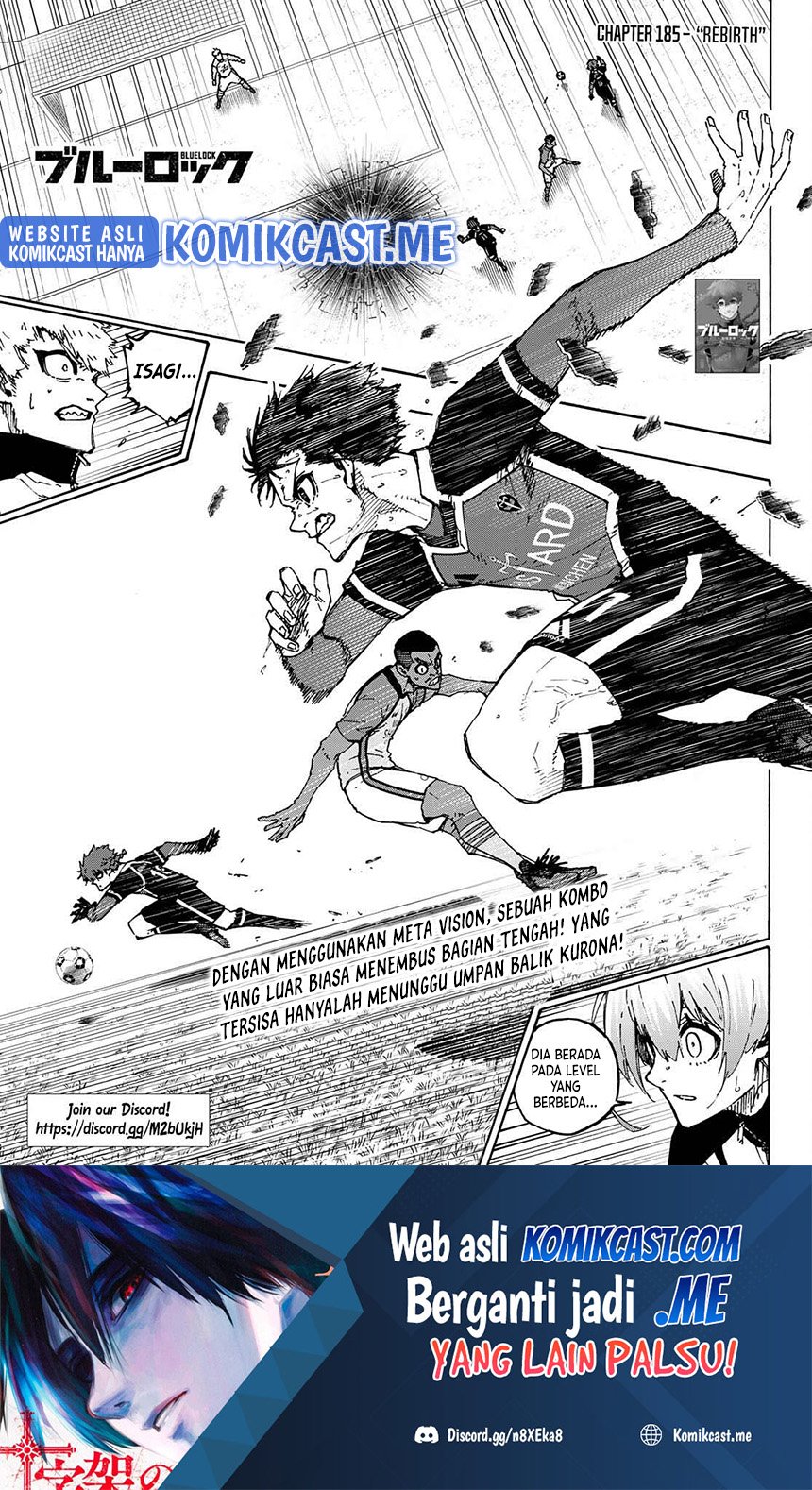 Blue Lock Chapter 185 - halaman 2