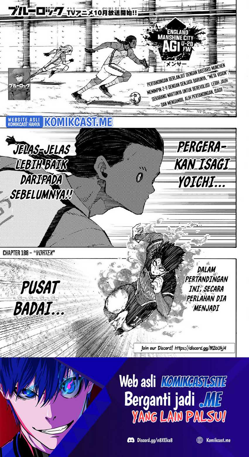 Blue Lock Chapter 188 - halaman 2