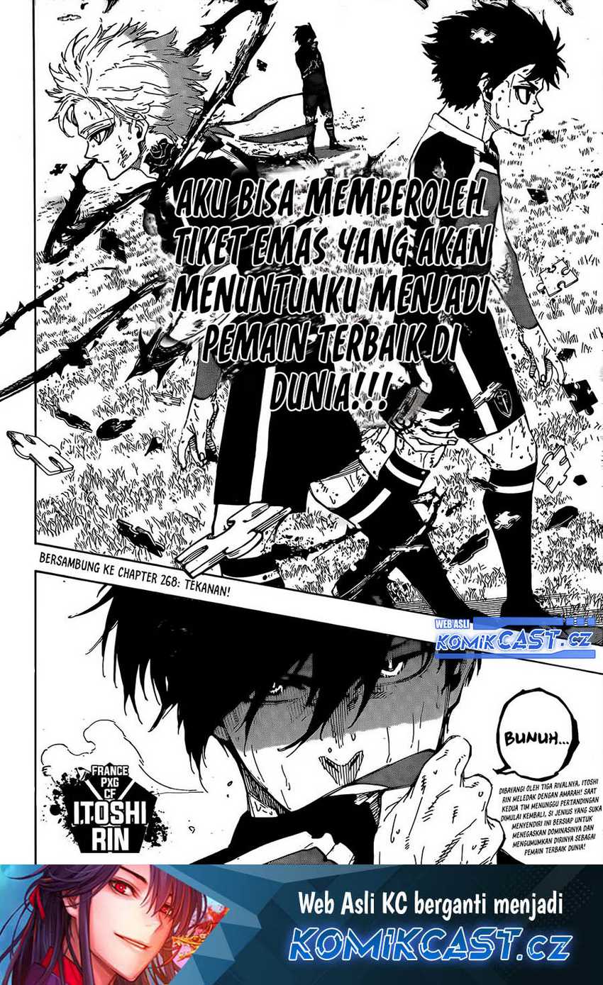 Blue Lock Chapter 267 - halaman 19