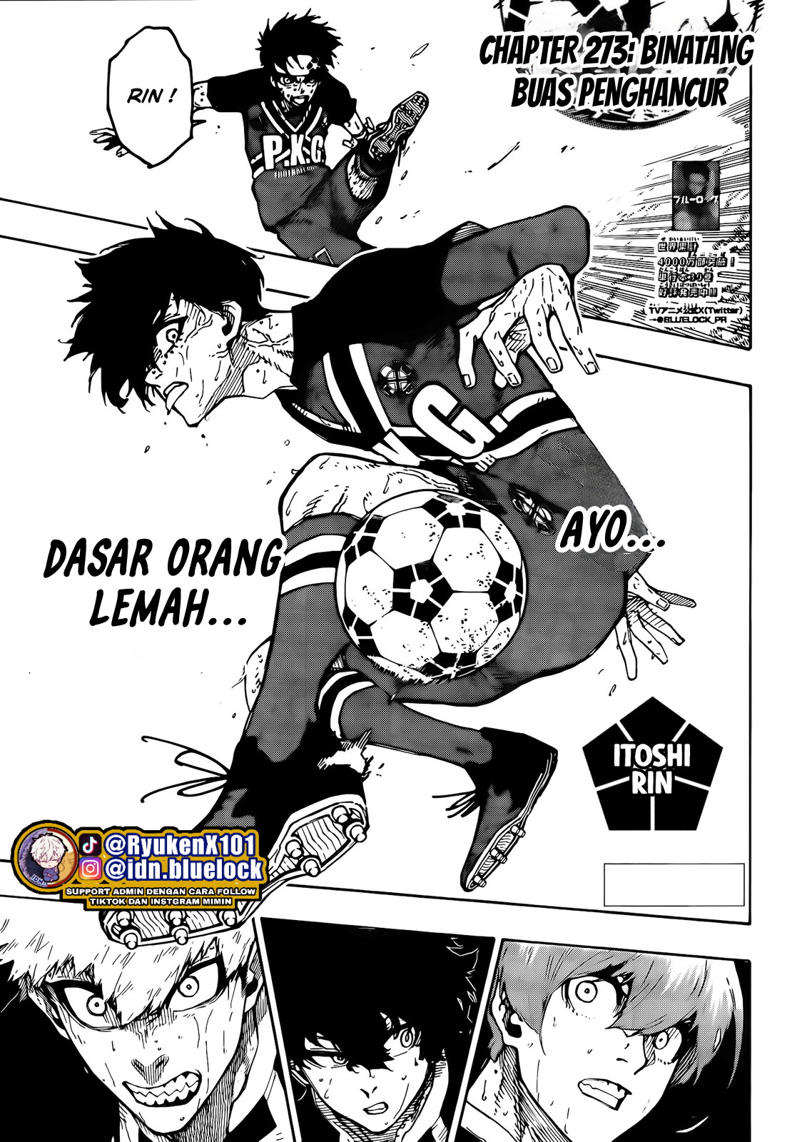 Blue Lock Chapter 273 - halaman 3