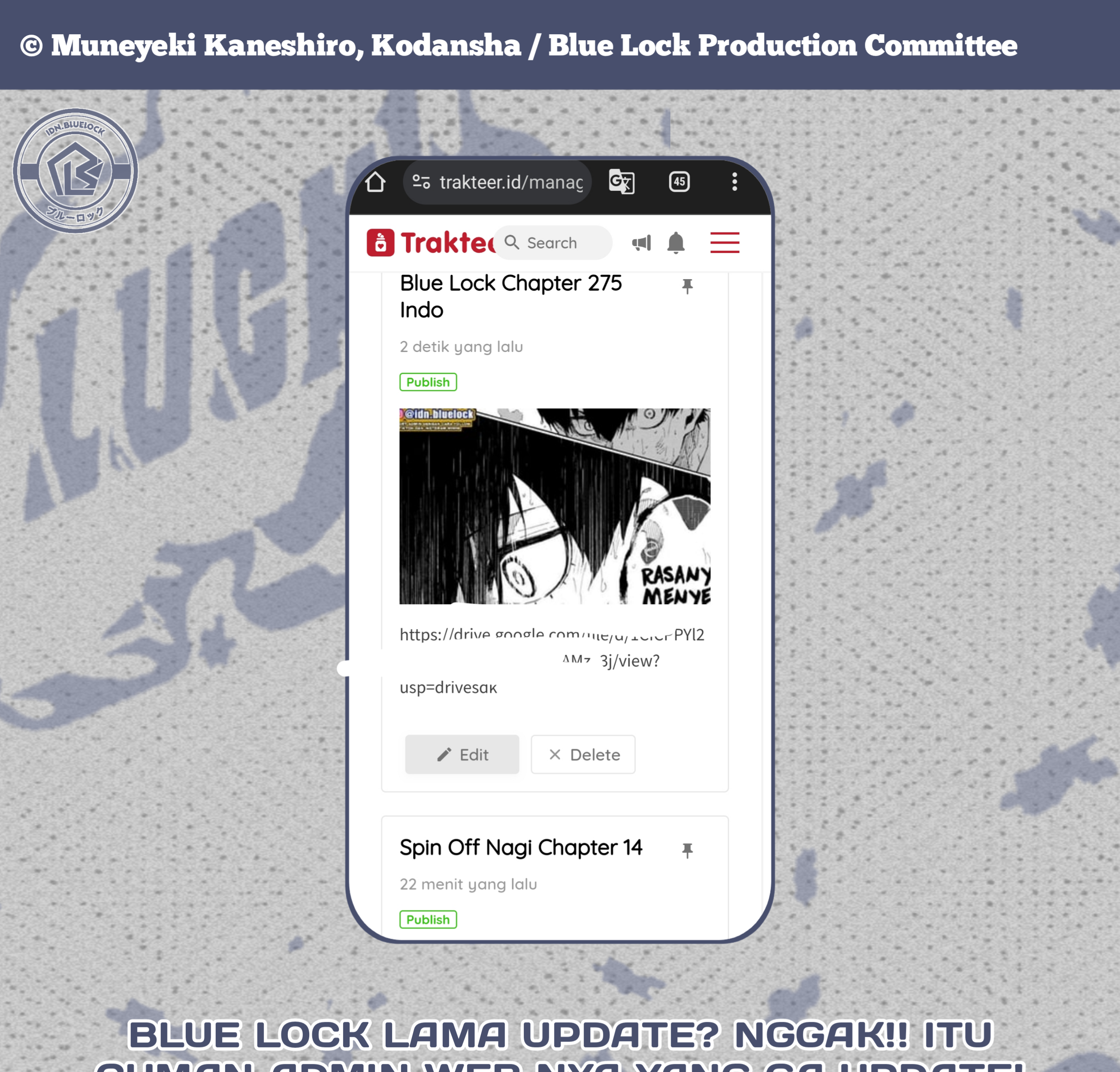 Blue Lock Chapter 274 - halaman 23