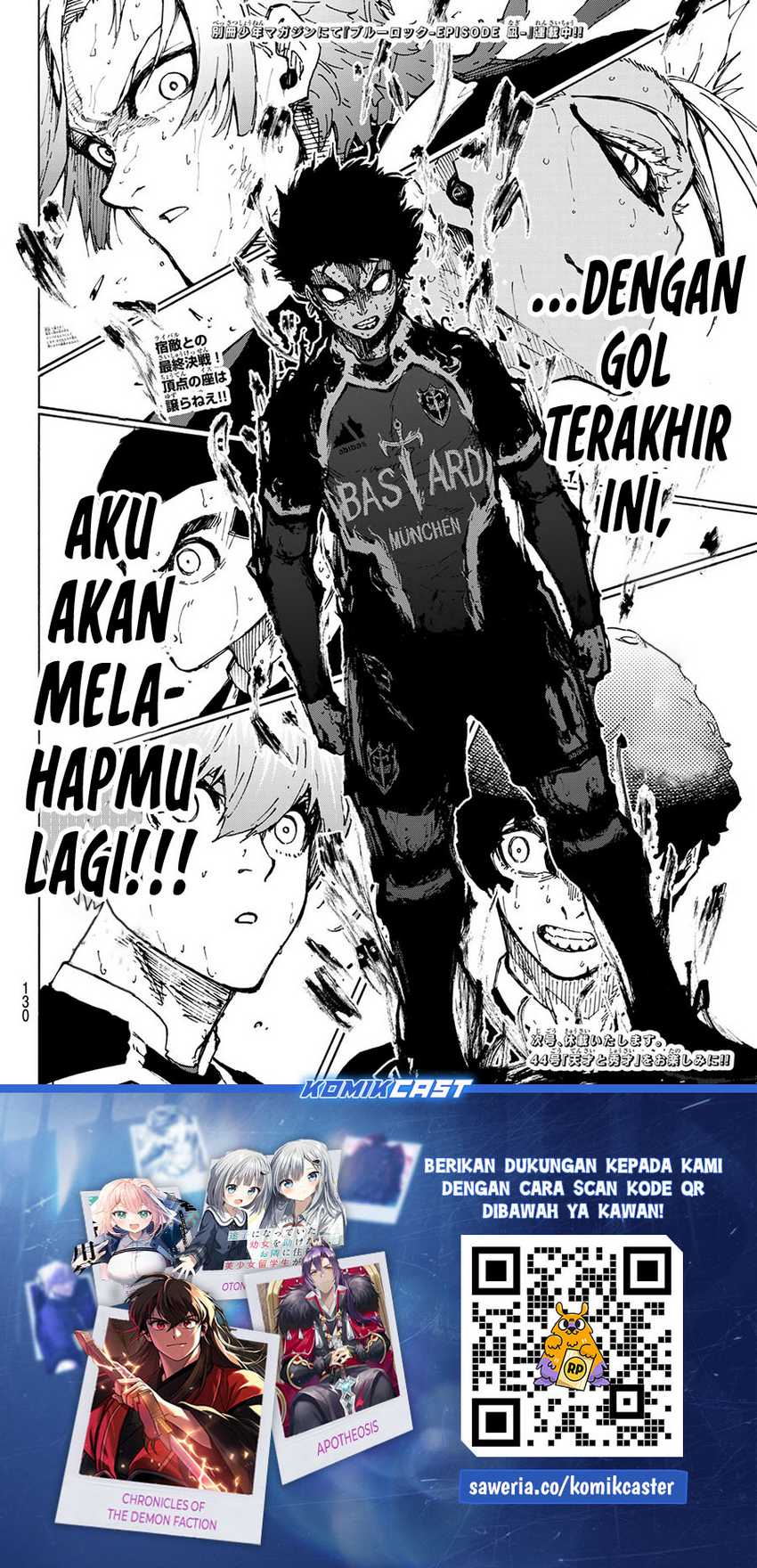 Blue Lock Chapter 276 - halaman 19