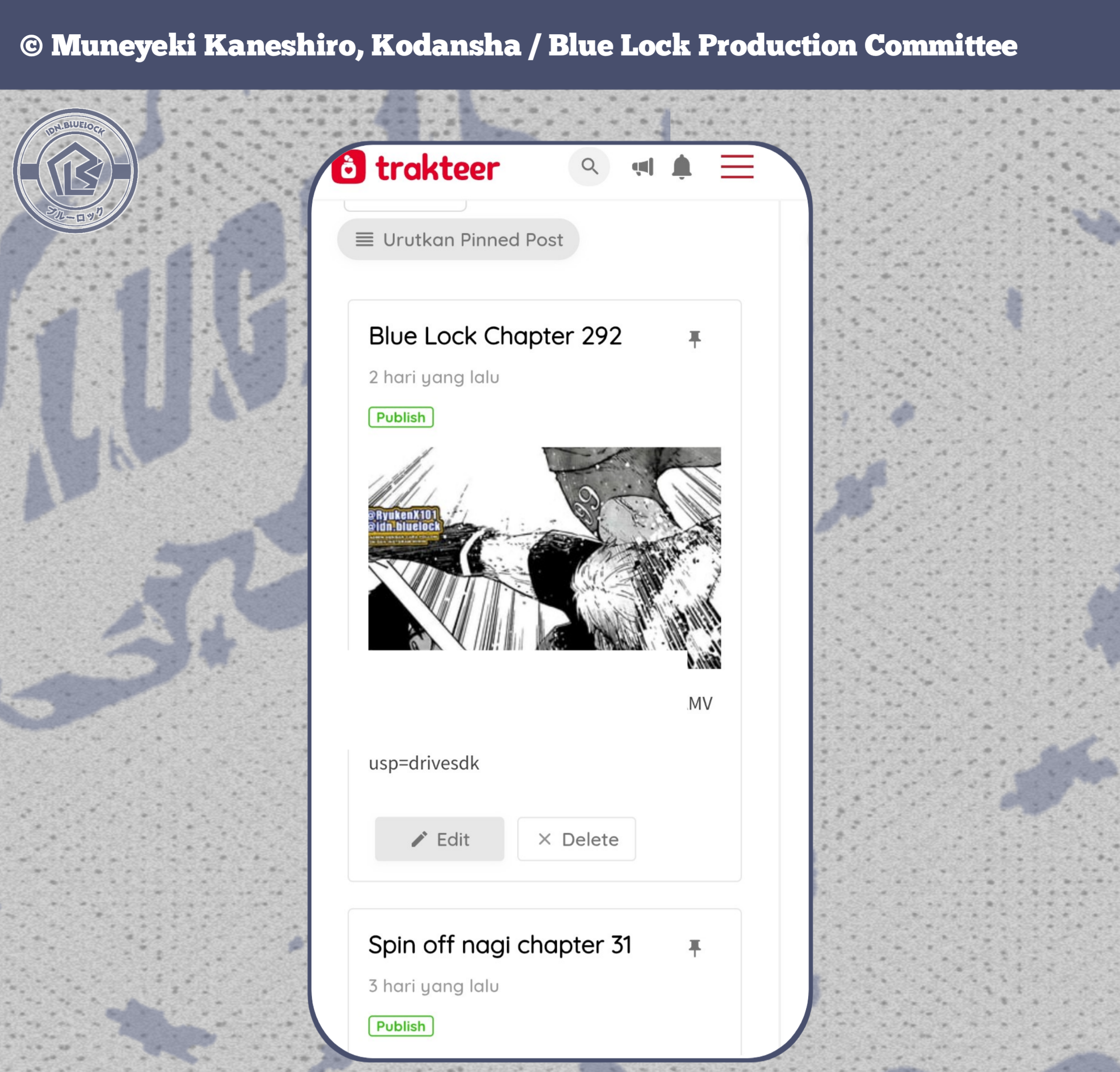 Blue Lock Chapter 291 - halaman 20