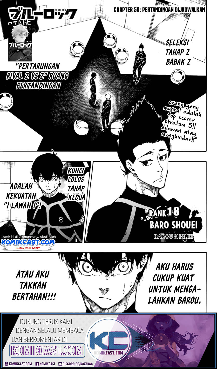 Blue Lock Chapter 50 - halaman 1