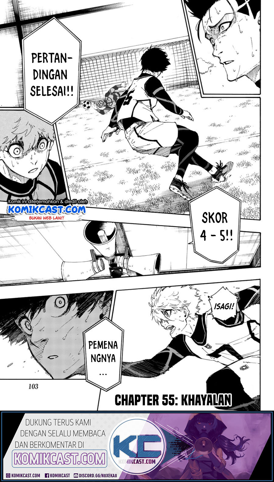 Blue Lock Chapter 55 - halaman 1