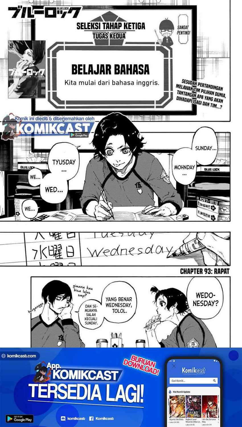 Blue Lock Chapter 93 - halaman 2