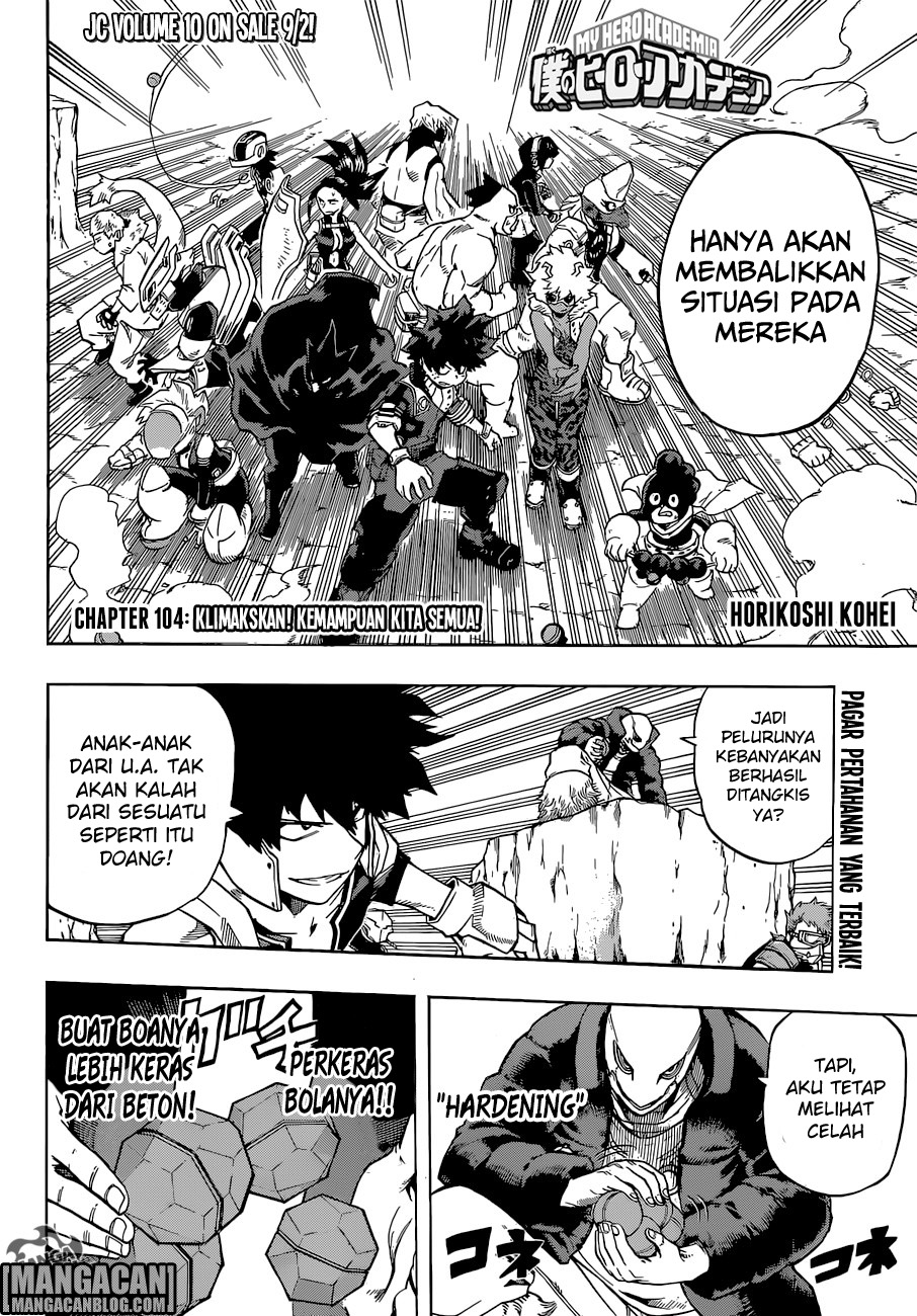 Boku no Hero Academia Chapter 104 - halaman 3