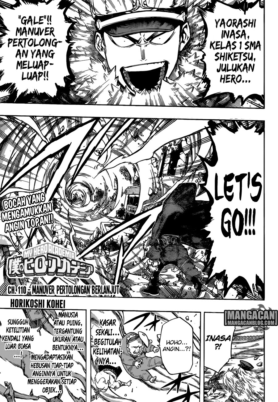 Boku no Hero Academia Chapter 110 - halaman 1