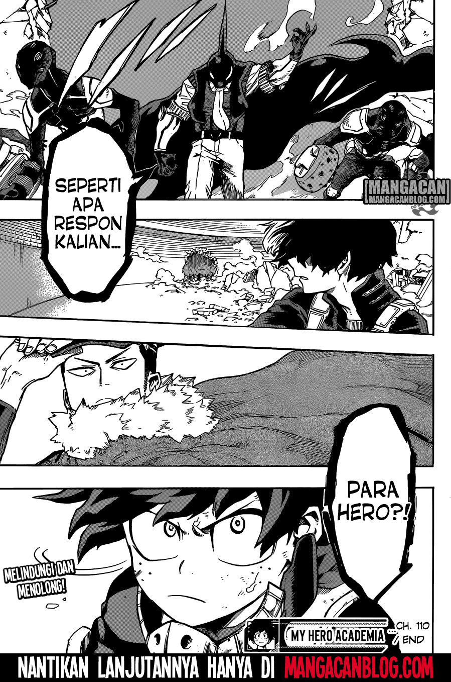 Boku no Hero Academia Chapter 110 - halaman 17
