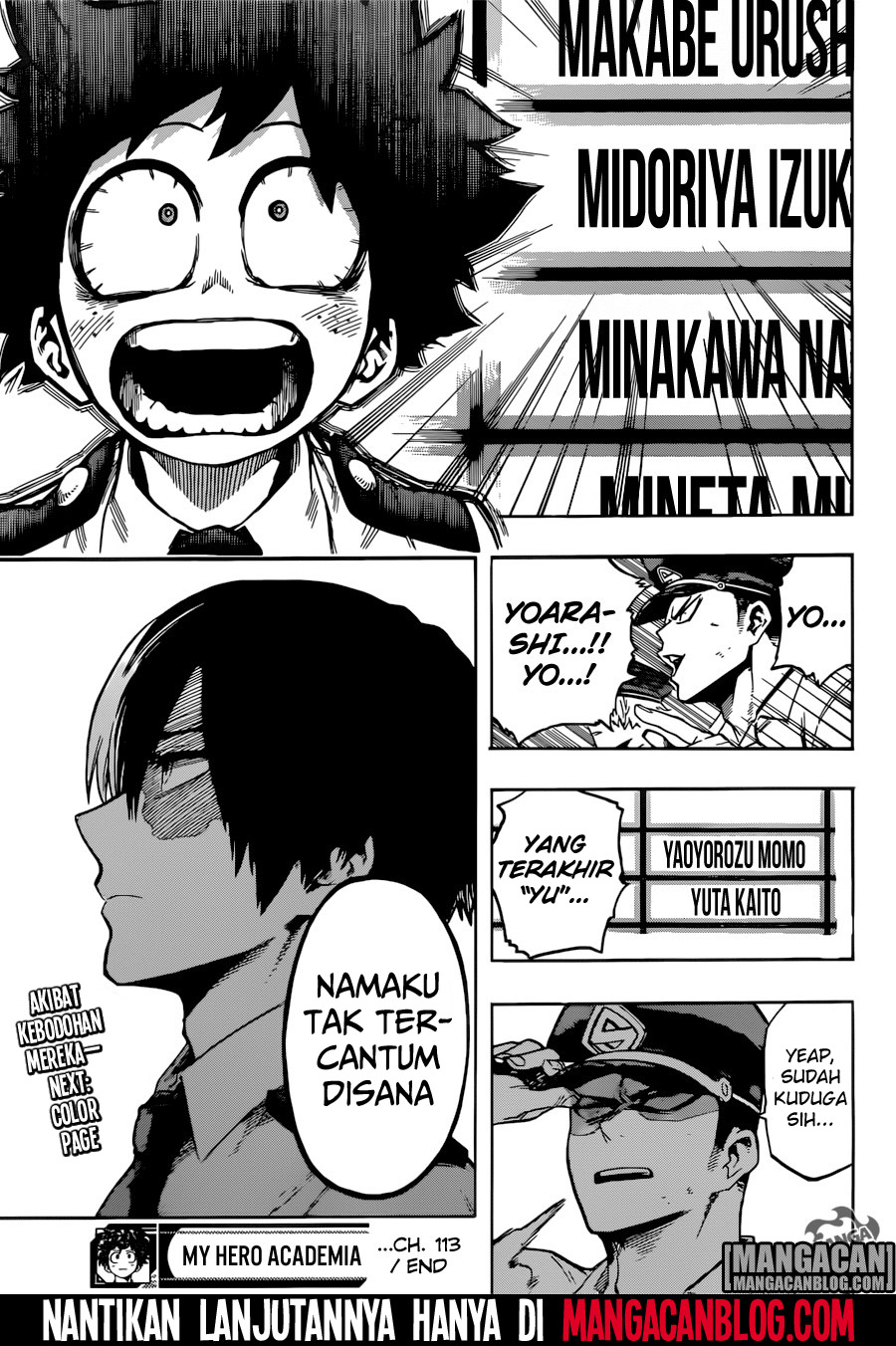 Boku no Hero Academia Chapter 113 - halaman 18
