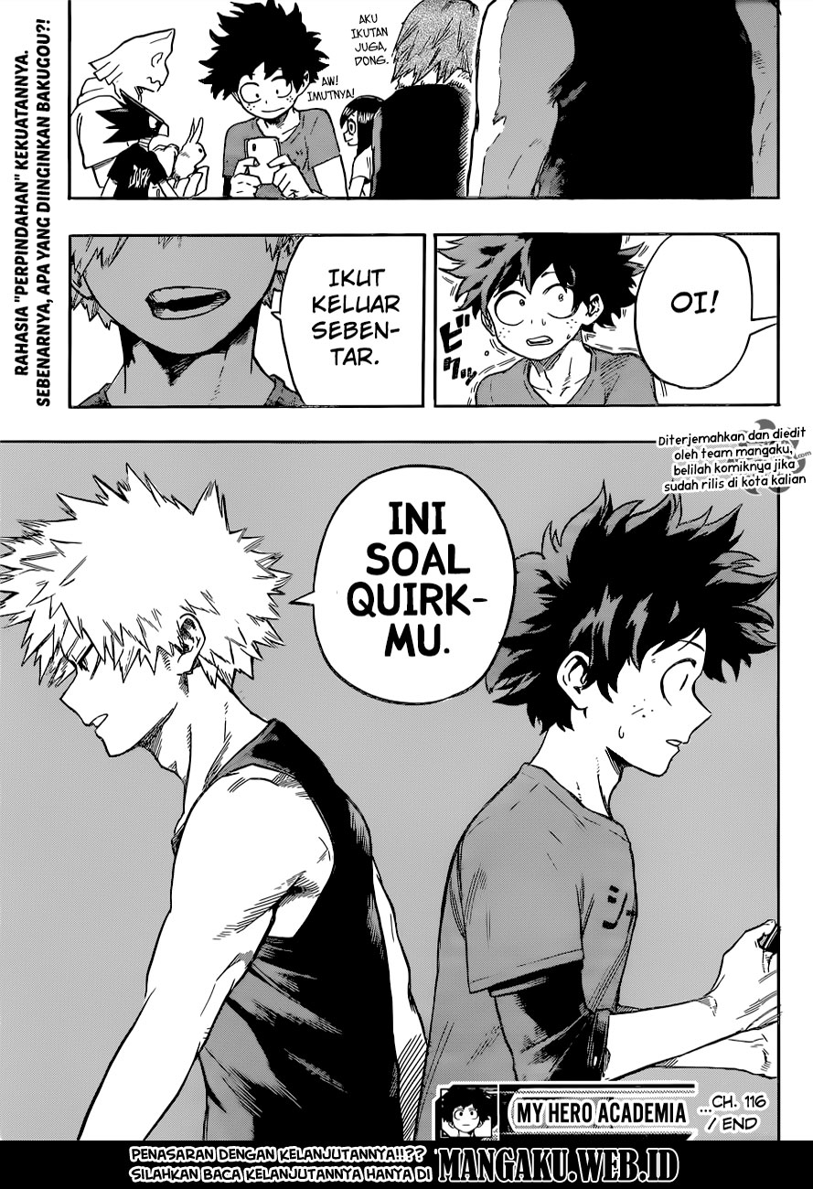Boku no Hero Academia Chapter 116 - halaman 18