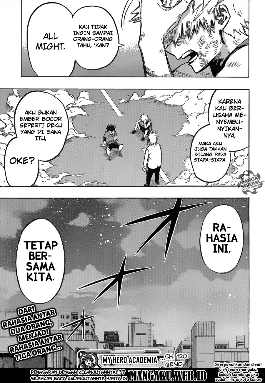 Boku no Hero Academia Chapter 120 - halaman 19
