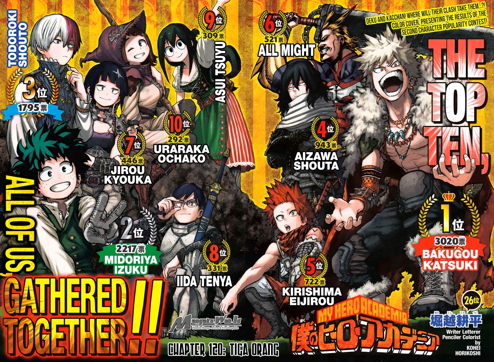 Boku no Hero Academia Chapter 120 - halaman 3