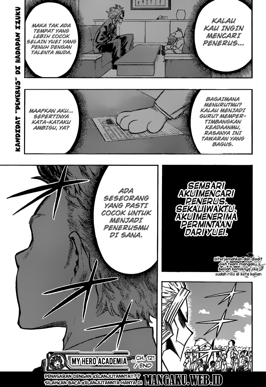 Boku no Hero Academia Chapter 121 - halaman 18