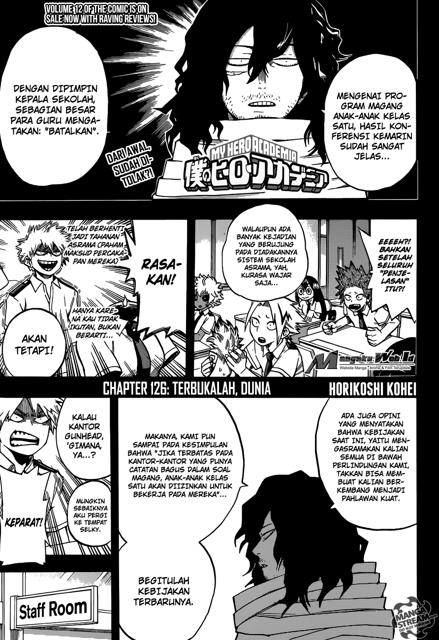 Boku no Hero Academia Chapter 126 - halaman 2