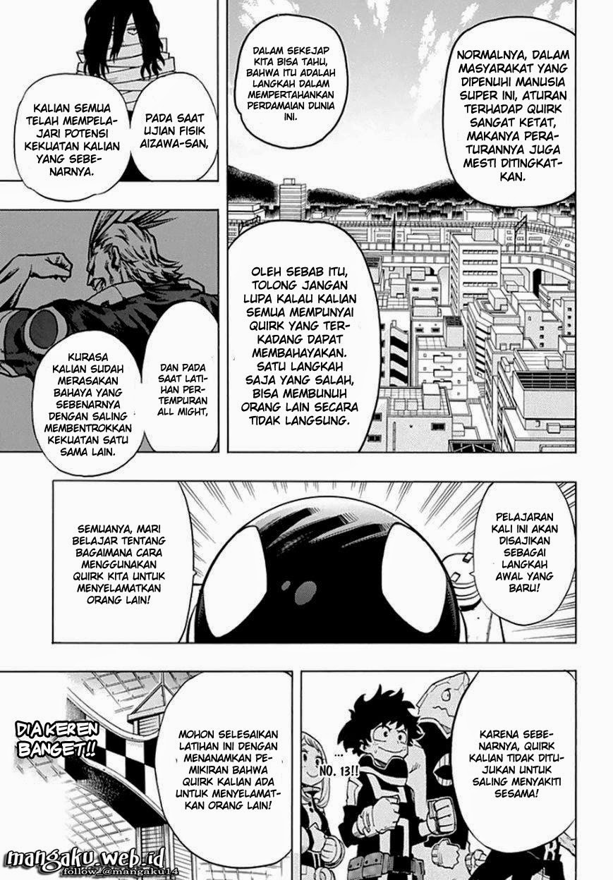 Boku no Hero Academia Chapter 13 - halaman 14