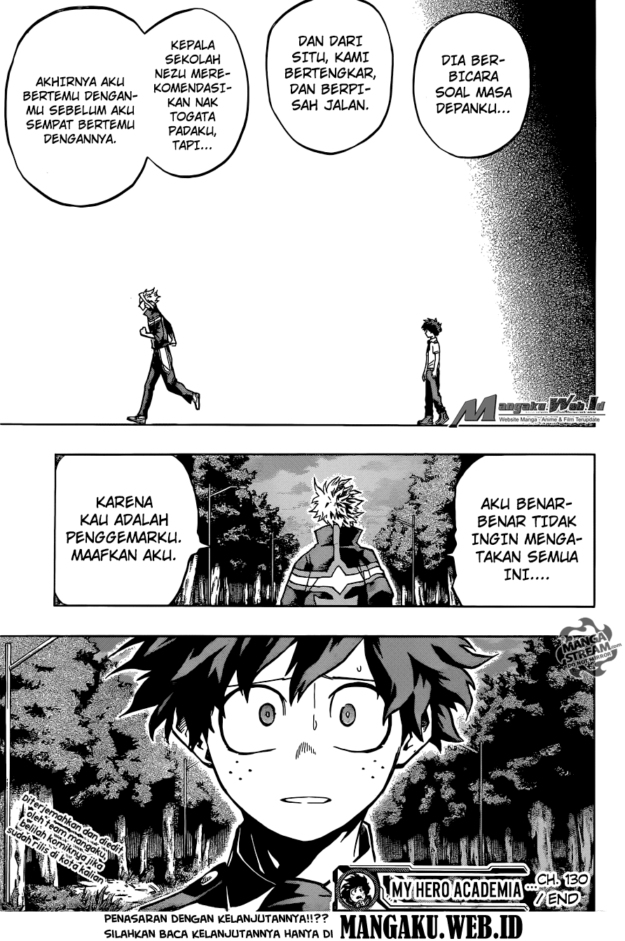 Boku no Hero Academia Chapter 130 - halaman 20