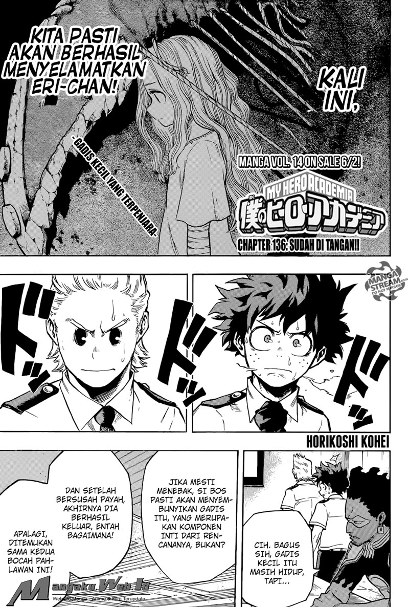 Boku no Hero Academia Chapter 136 - halaman 2
