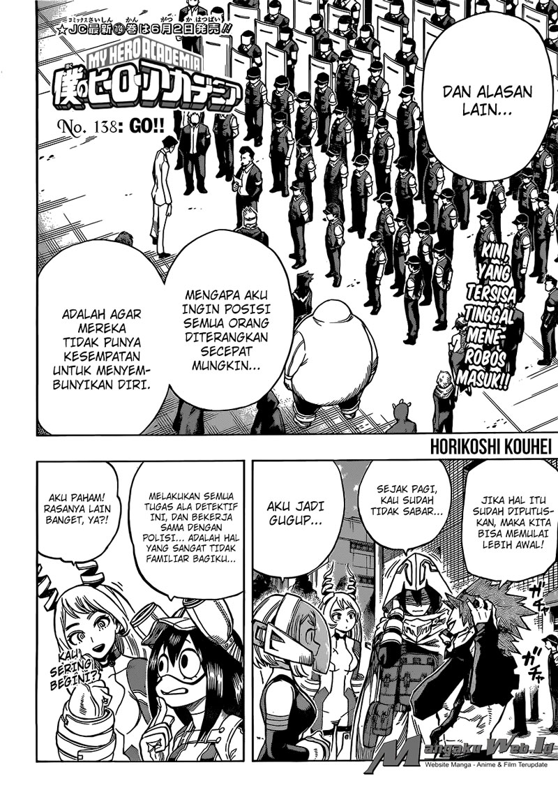 Boku no Hero Academia Chapter 138 - halaman 3