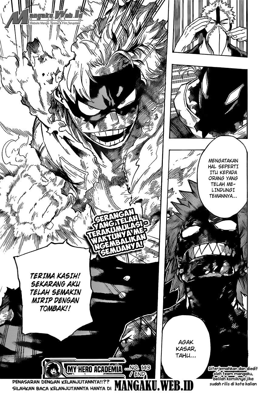 Boku no Hero Academia Chapter 143 - halaman 17