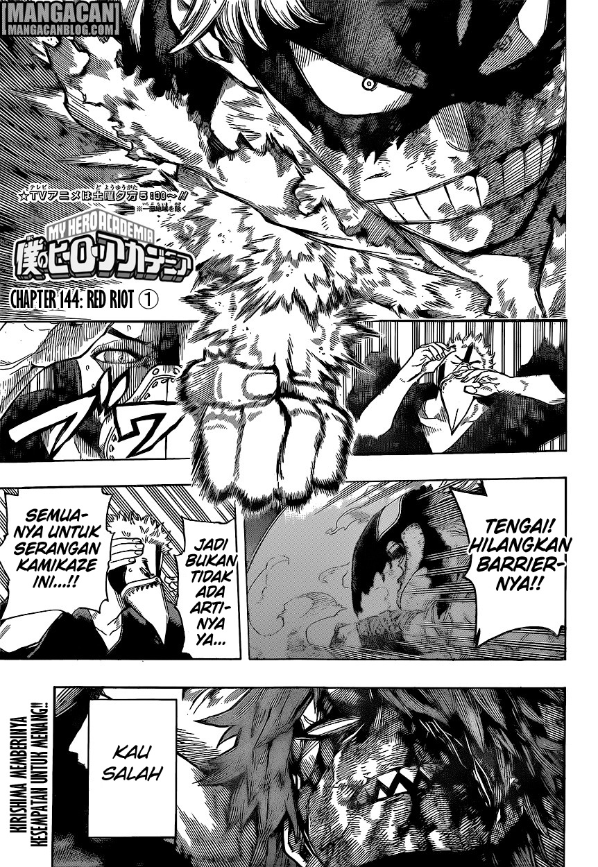 Boku no Hero Academia Chapter 144 - halaman 1