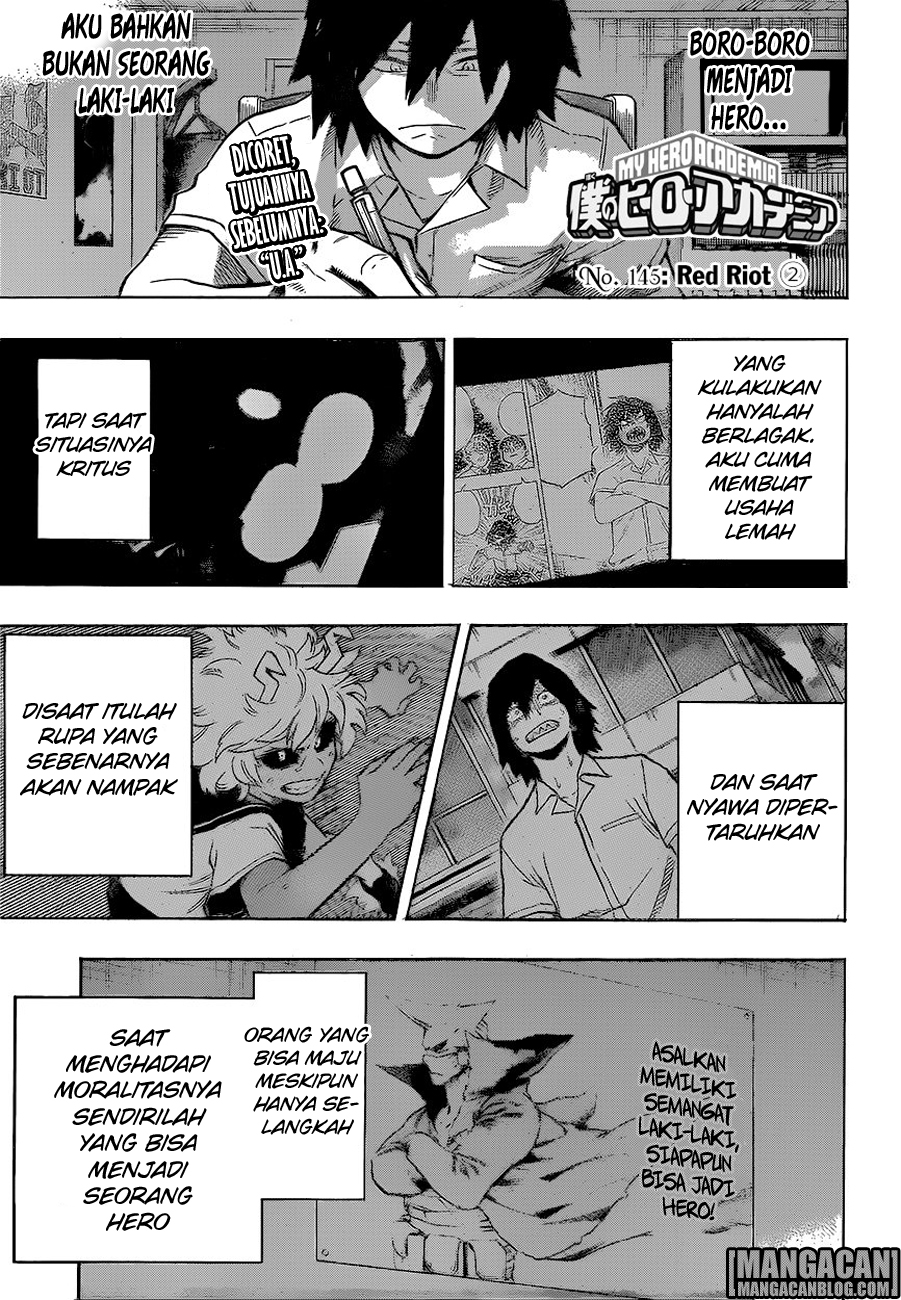 Boku no Hero Academia Chapter 145 - halaman 1