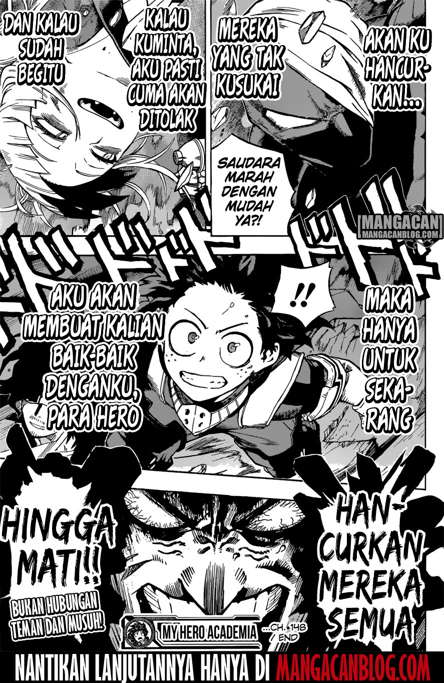 Boku no Hero Academia Chapter 148 - halaman 16